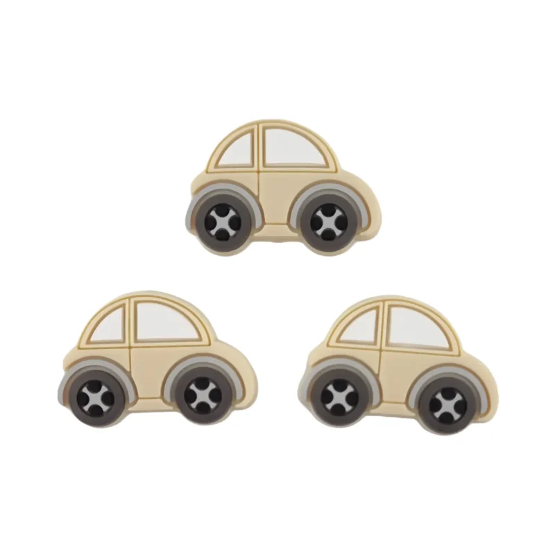 silicone beads - Car - Old Lace