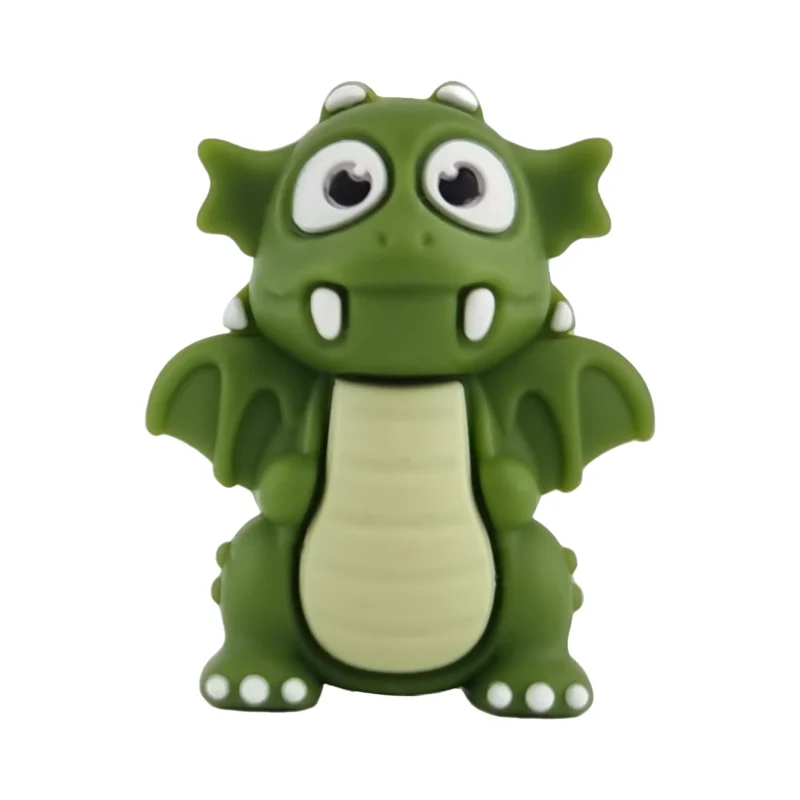 silicone bead - 3D - Tarragon - Moss Green