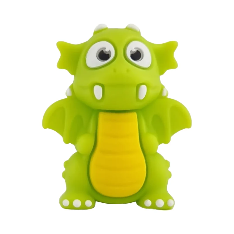 silicone bead - 3D - Tarragon - Green