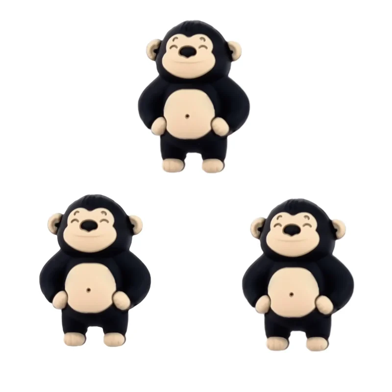 perle en silicone - Gorilla 3D - Noir