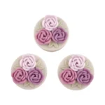 Perle en silicone - La Vie En Rose - 25 mm - Lila Lente
