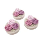 Perle en silicone - La Vie En Rose - 25 mm - Lila Lente - Afbeelding 2