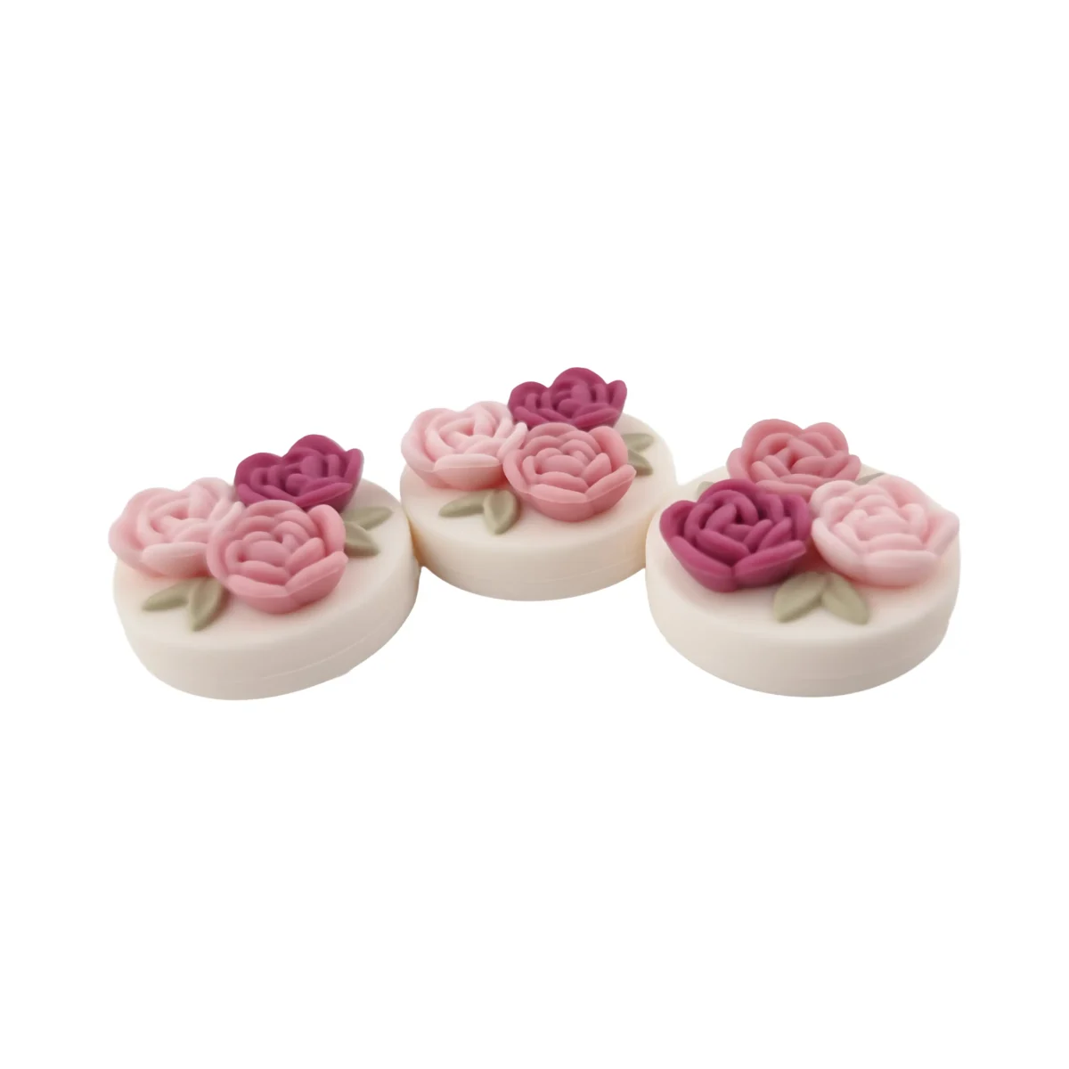 Perle en silicone - La Vie En Rose - 25 mm - Zomer Boeket - Afbeelding 3