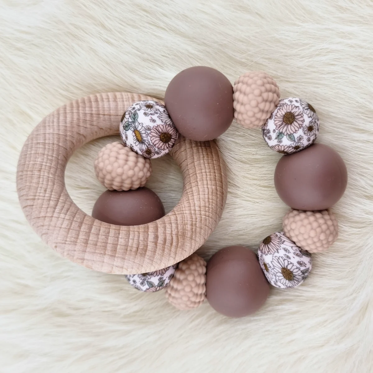 Combo Set - pacifier chain / teething ring - Bohemian Lion - Image 3