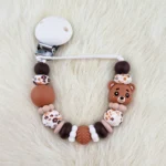 Combo Set - attache-t&eacute;tine / anneau de dentition - Honey Bear - Afbeelding 3
