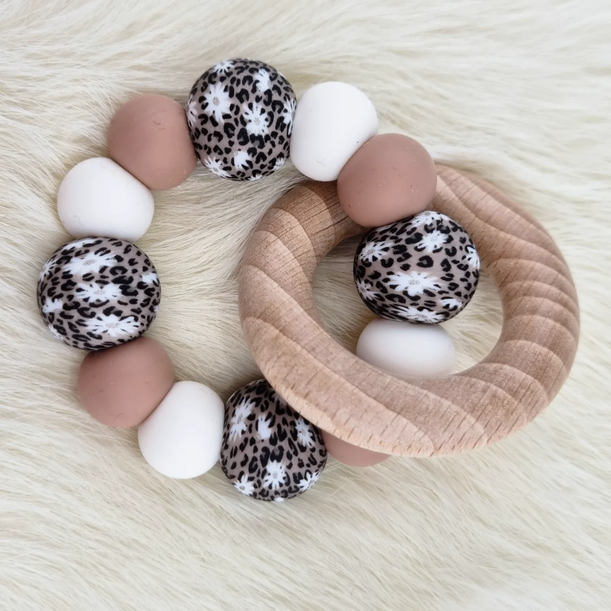 Kombi Set - Schnullerkette / Bei&szlig;ring - Lily Bear - Bild 3