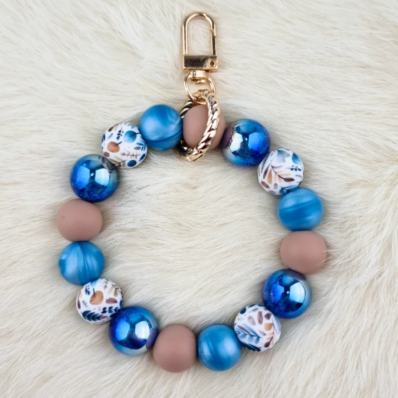 DIY Karabijn Bijou de sac / Porte-cl&eacute;s - Nacr&eacute; Swirl Oakley