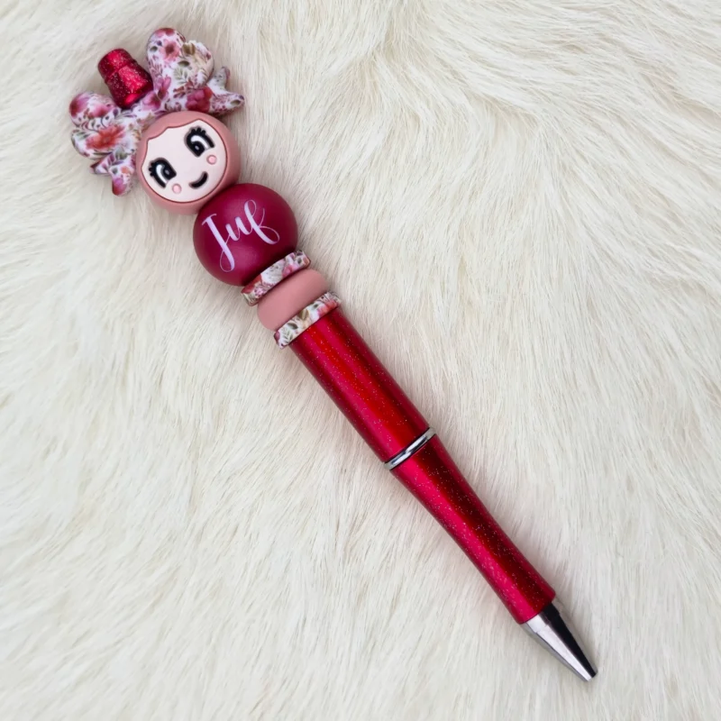 BRICOLAGE perles stylo &agrave; perles - coquelicot Prof
