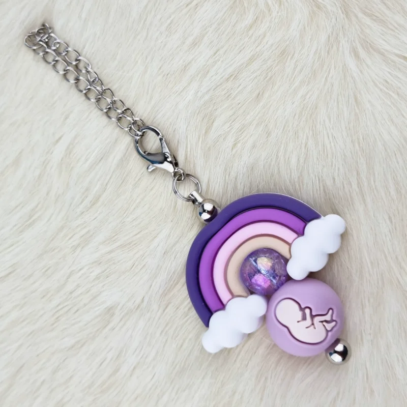 DIY arc-en-ciel b&eacute;b&eacute; - Lilas poudr&eacute;