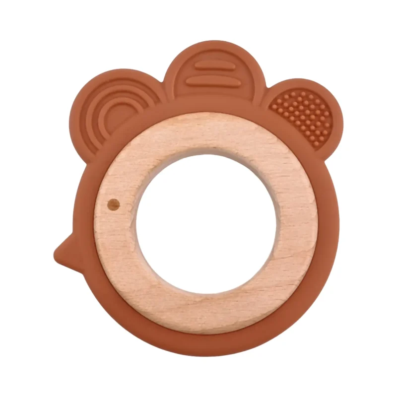 Silicone et Bois - Poulet - Ambre