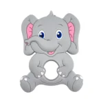 Silicone figure de dentition - &Eacute;l&eacute;phant - Gris clair - Ludique