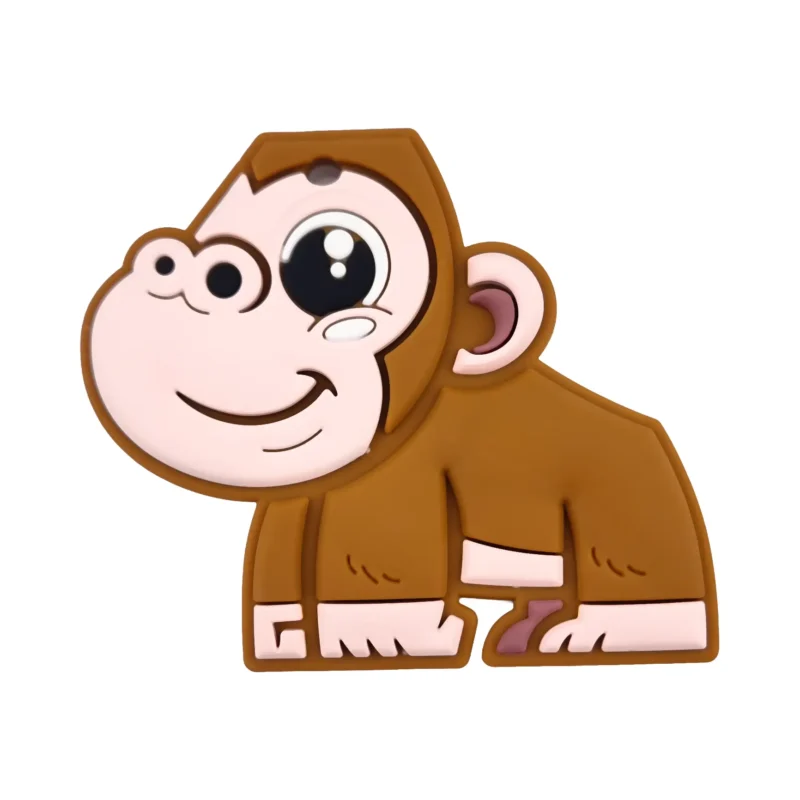 Silicone figure de dentition - Singe - Caramel