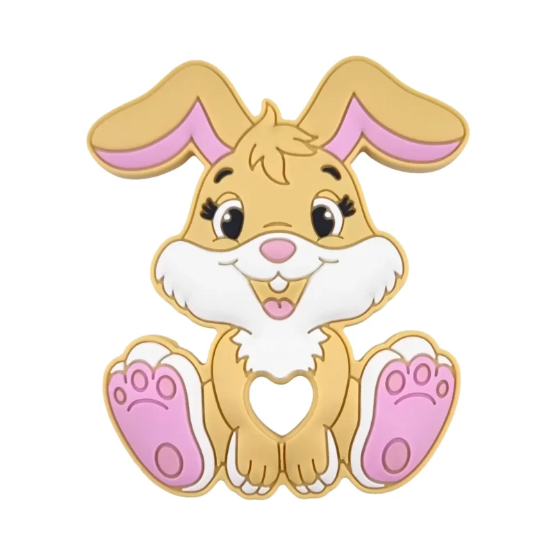 Silicone figure de dentition - Joyeux lapin - Sable