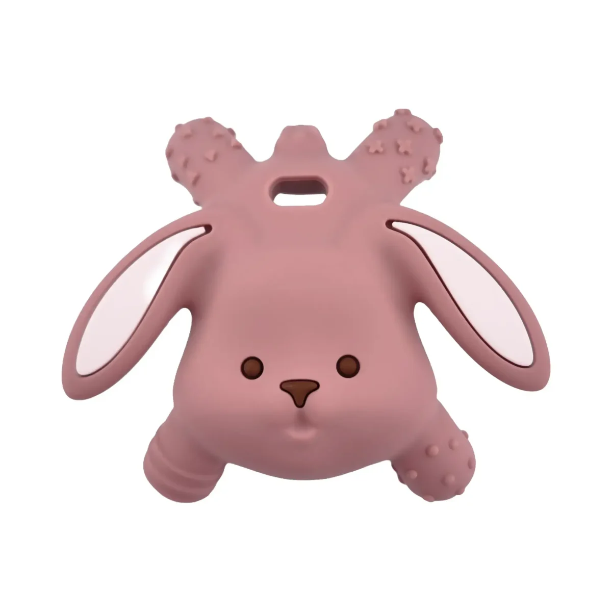 3D - Silikon Bei&szlig;figur - Hase - Rose