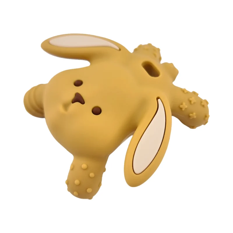 3D - Silicone figure de dentition - lapin - Jaune ocre