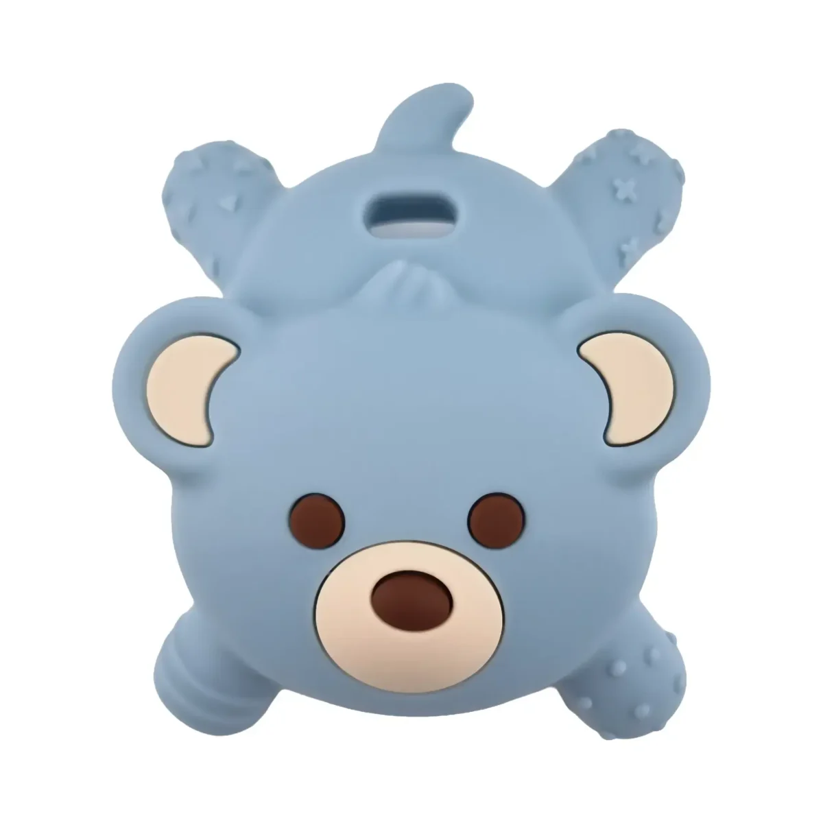 3D - Silikon Bei&szlig;figur - B&auml;r - Hell gedecktes Petrol