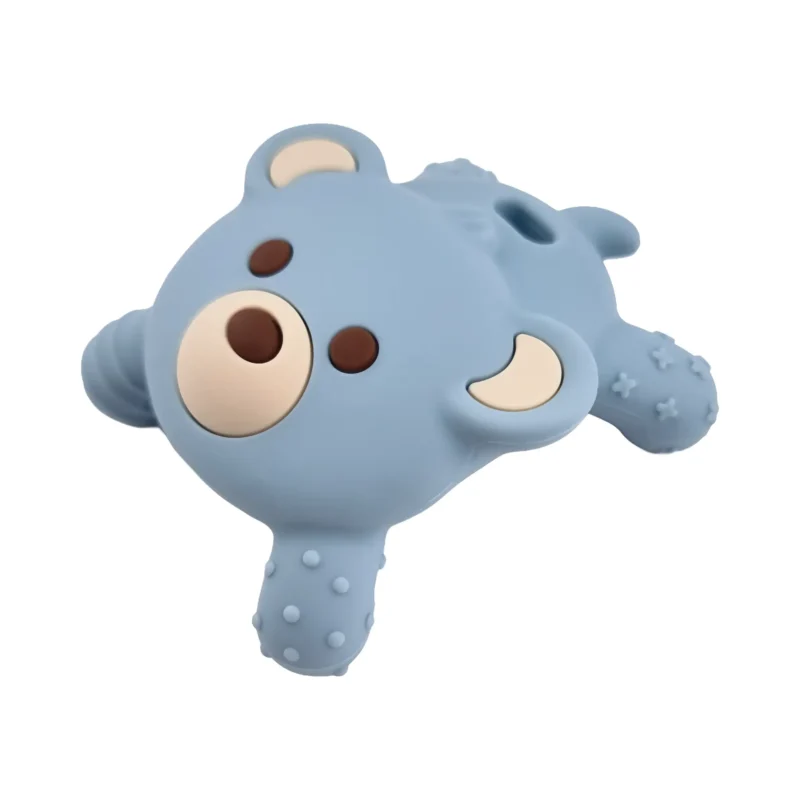 3D - Silicone figure de dentition - Ours - Clair P&eacute;trole gris&eacute;