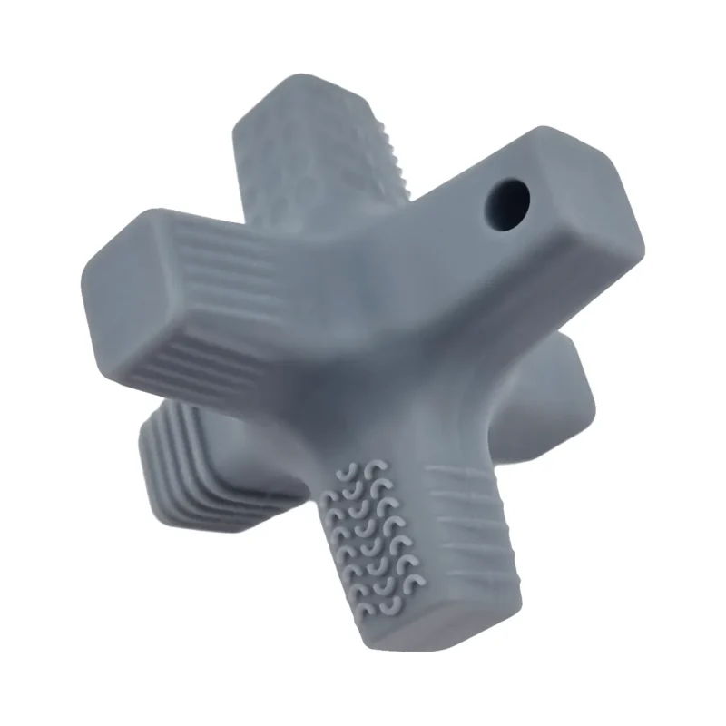 3D - Silicone figure de dentition - &Eacute;toile / Atome - Gris fonc&eacute;