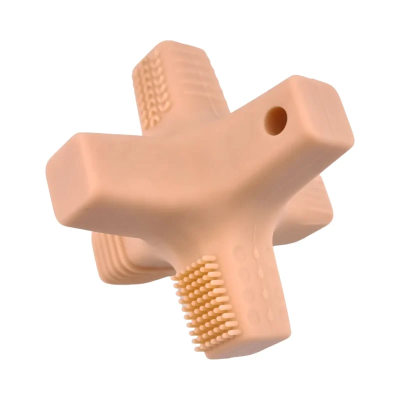 3D - Silicone figure de dentition - &Eacute;toile / Atome - Rose p&ecirc;che