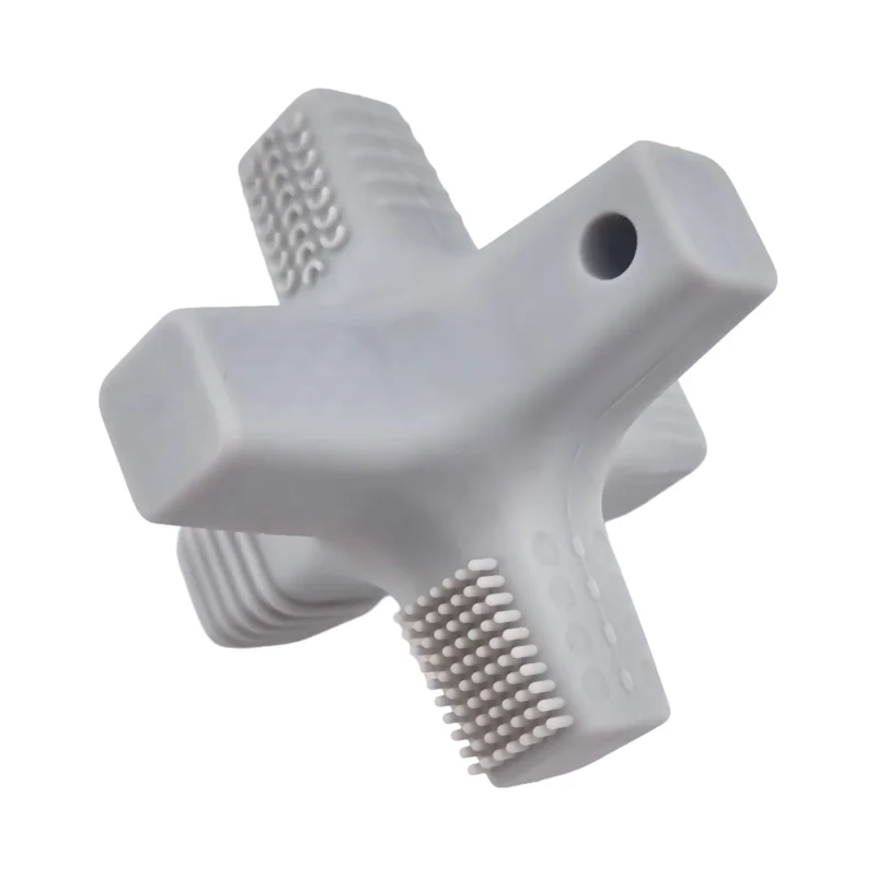 3D - Silicone figure de dentition - &Eacute;toile / Atome - Gris clair