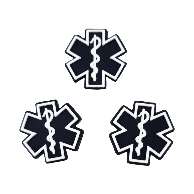 perles en silicone - Esculape / Pharmacie - Noir