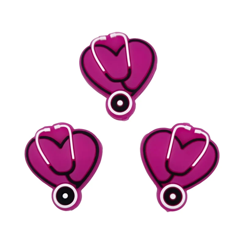st&eacute;thoscope Coeur Cyclamen