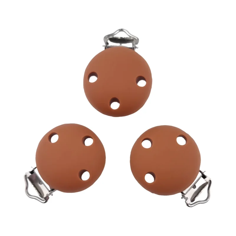 Siliconen Speenclip - Klein - 30 mm - EN12586 - Amber Bruin