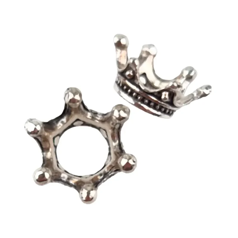 Kroontjes - Metaal - Brede Kroon - Zilver