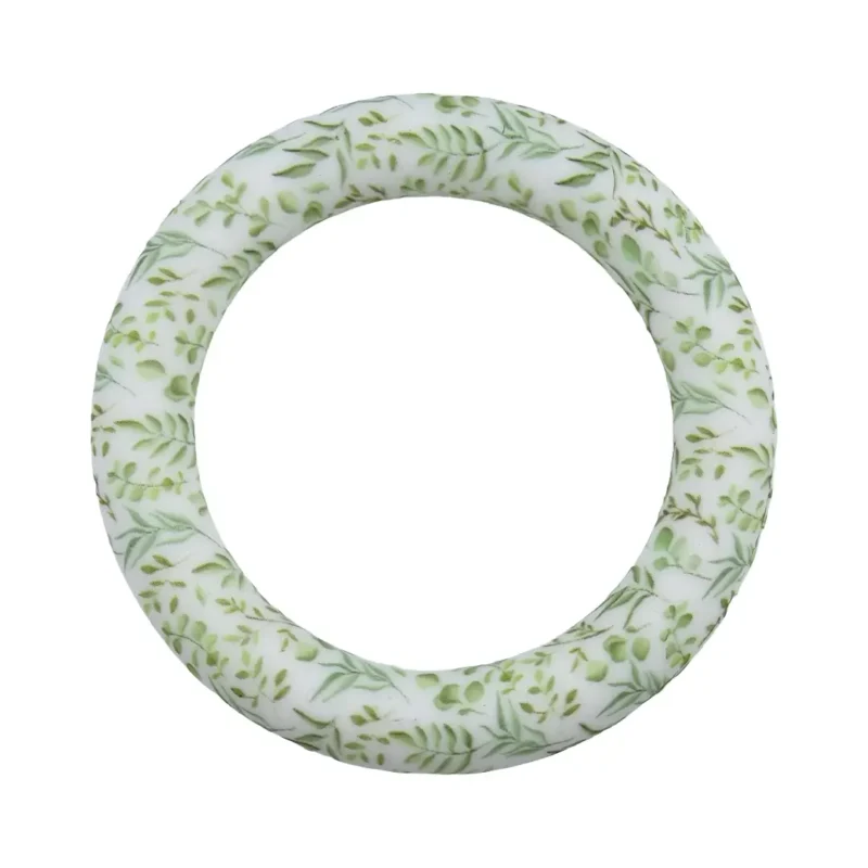anneau en silicone - enti&egrave;rement &agrave; perles - 6,5 cm - Olijf motif