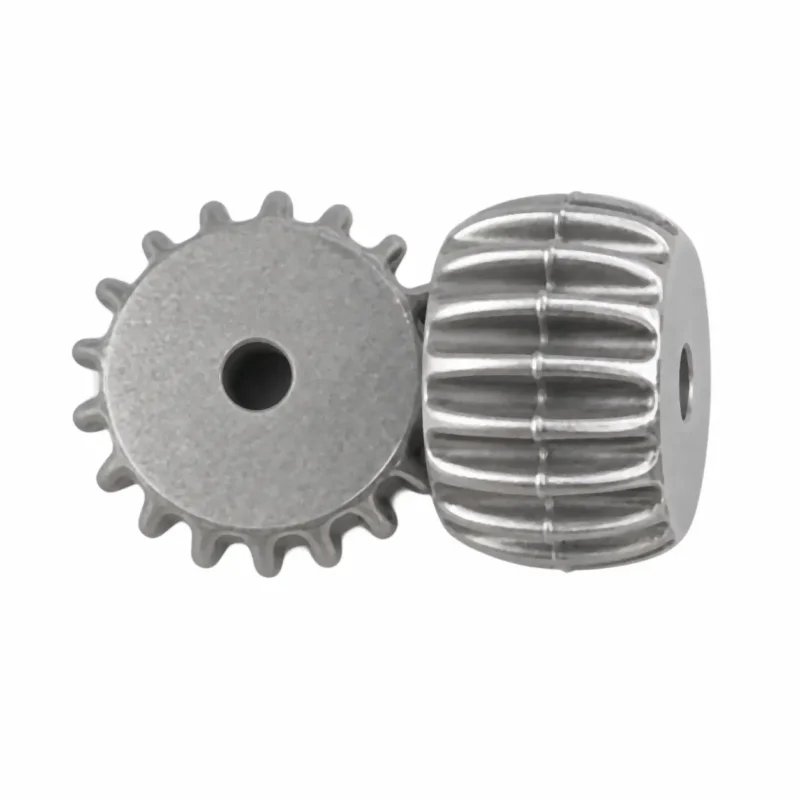 perles en silicone - 14 x 9 mm - Engrenage - Argent m&eacute;tallis&eacute;