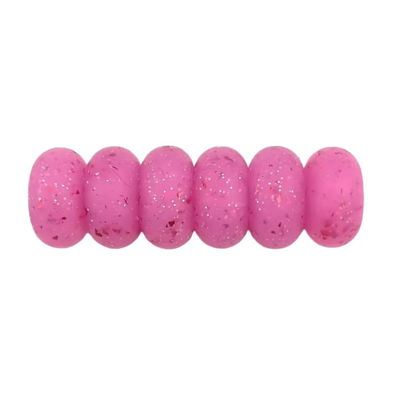 perles en silicone - 14 mm - perle perle abacus - Rose b&eacute;b&eacute; / Fuchsia