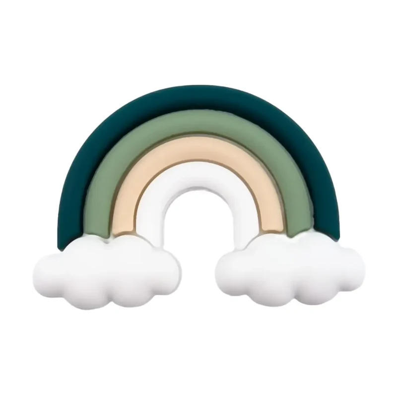 perle en silicone - 3D arc-en-ciel - Amazonia