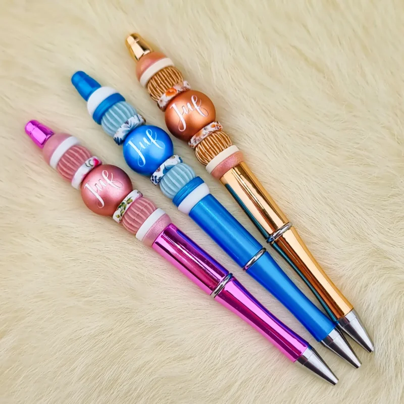 DIY Perles en silicone Pack - Stylos &agrave; perles set JUF - Couleur Chrome