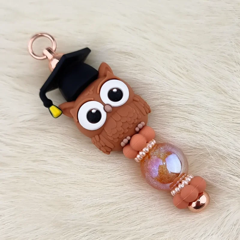 DIY Bag / Keychain - Owl - Passed - Amber Brown