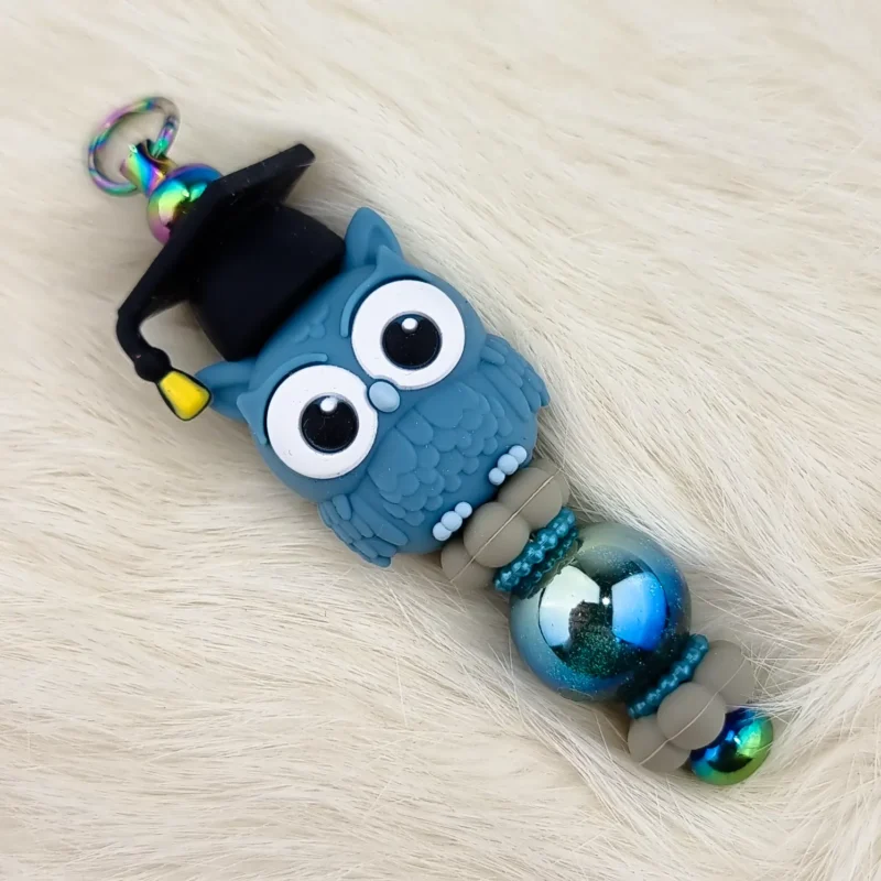 DIY Bag / Keychain - Owl - Passed - Muted Petrol