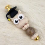 DIY Tasche / Schl&uuml;sselanh&auml;nger - Eule - Erfolgreich - Alt Spitze