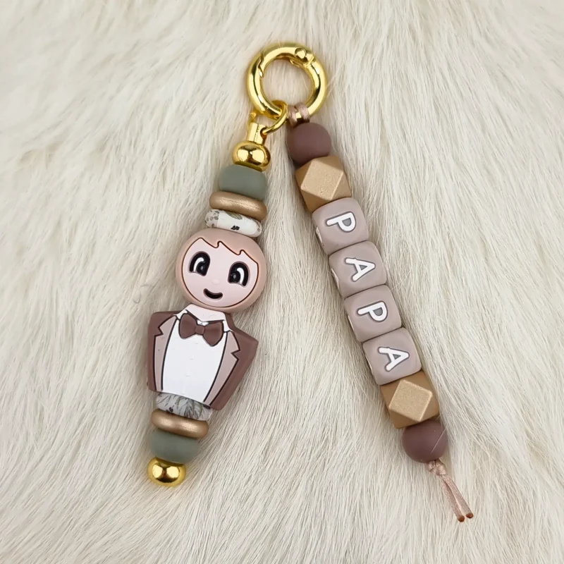 DIY Bijou de sac / Porte-cl&eacute;s - Wood / Brownie Papa