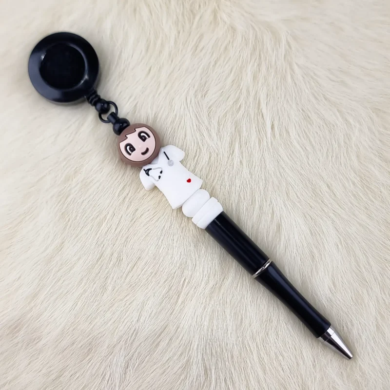 DIY Badgehouder met Pen - Verpleegkundige Zwart