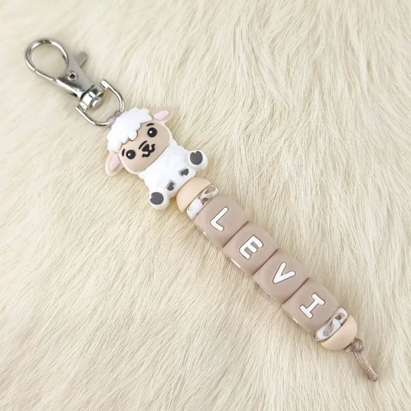 DIY Schl&uuml;ssel- / Taschenanh&auml;nger - &bdquo;W&auml;hle deinen eigenen Namen&ldquo; - 3D Wei&szlig; Sch&auml;fchen