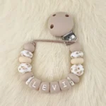 Combo Set - Speenkoord / Bijtring - Desert Sage Taupe - Afbeelding 3