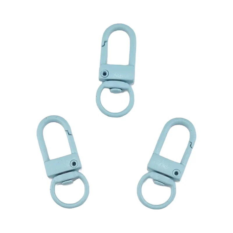 Sleutelhangers - Clip On Musketon - Aqua Blauw