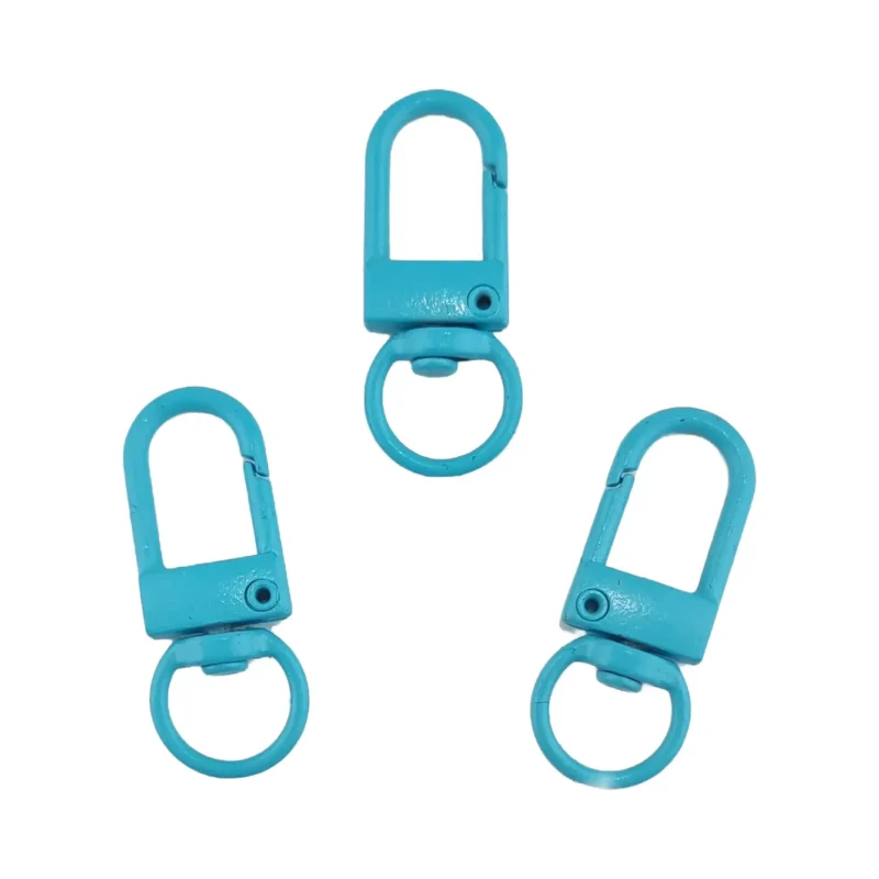 Sleutelhangers - Clip On Musketon - Azuur Blauw