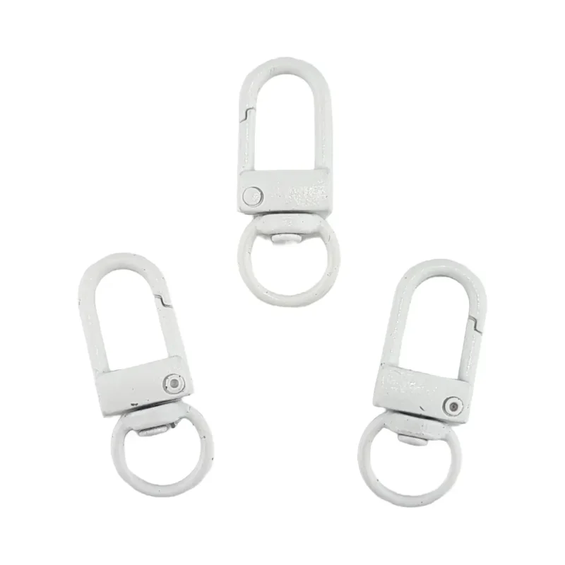 Sleutelhangers - Clip On Musketon - Wit