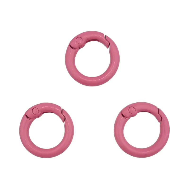 Sleutelhangers - Clip On Ring - 20 mm - Poeder Roze