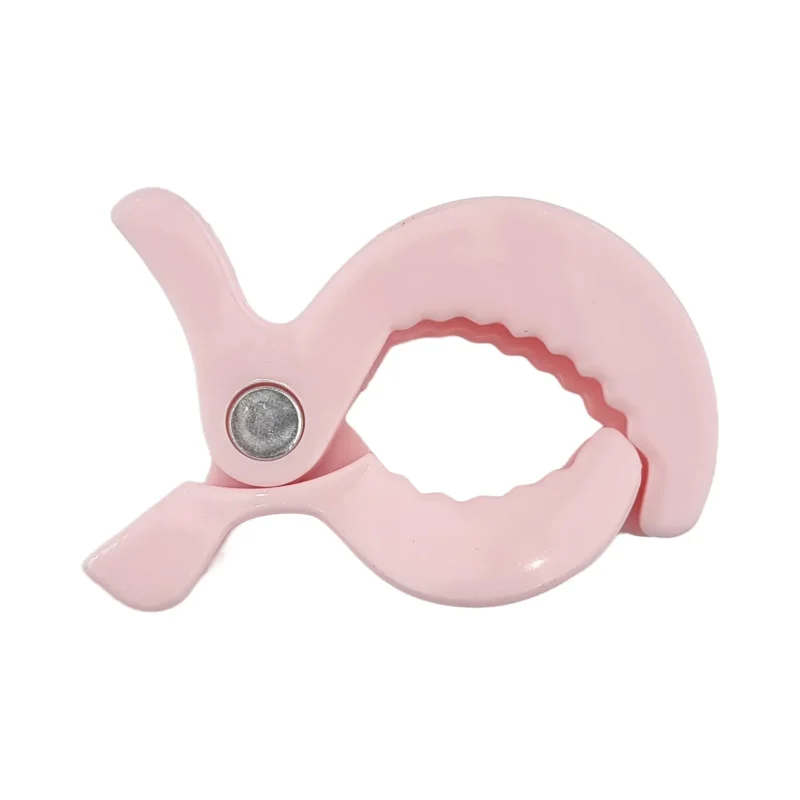 Kinderwagen klem / hydrofiel doek klem - Swaddle clip - Zacht Roze