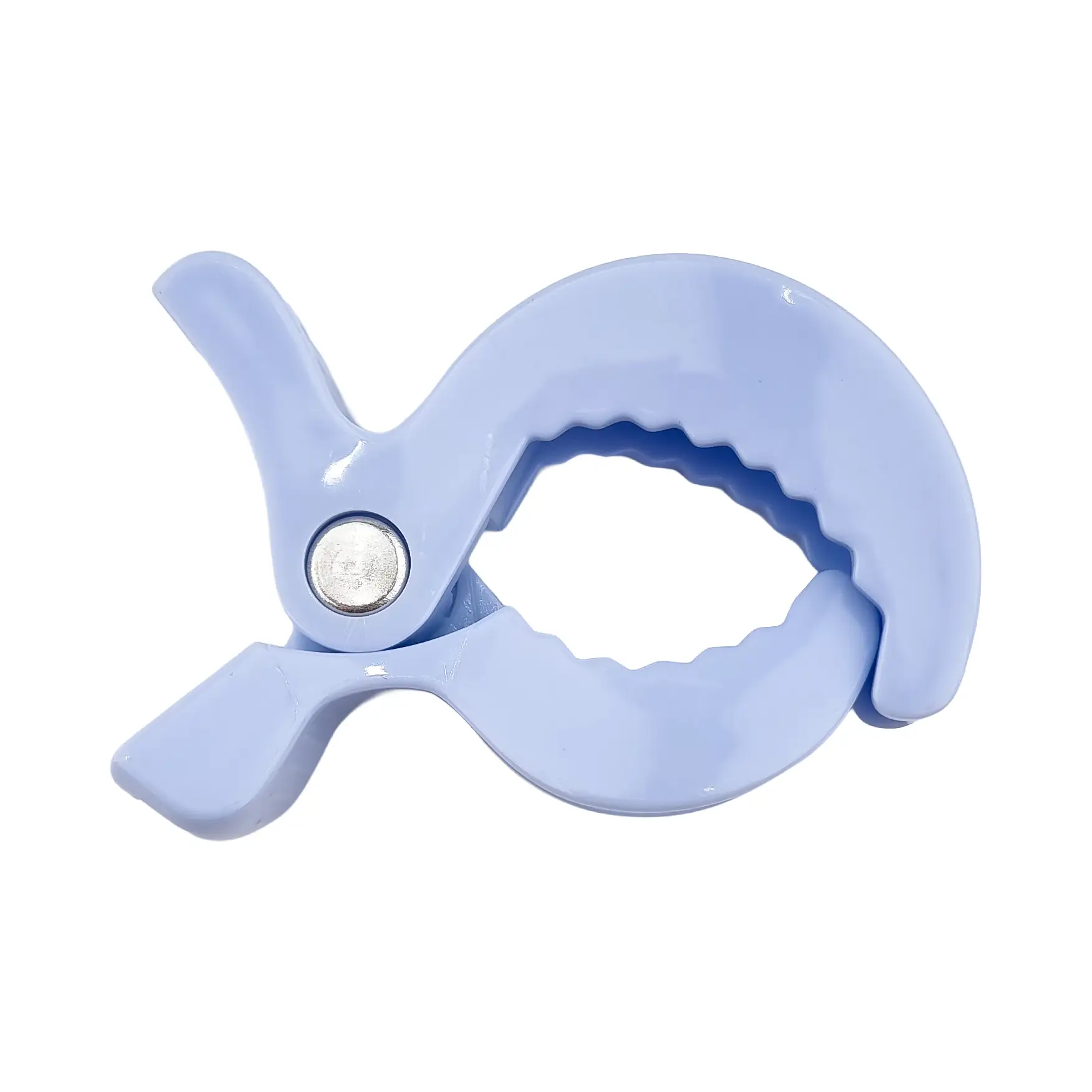 20260613_162433 Kinderwagen klem / hydrofiel doek klem - Swaddle clip - Licht Poeder Blauw - Afbeelding 1