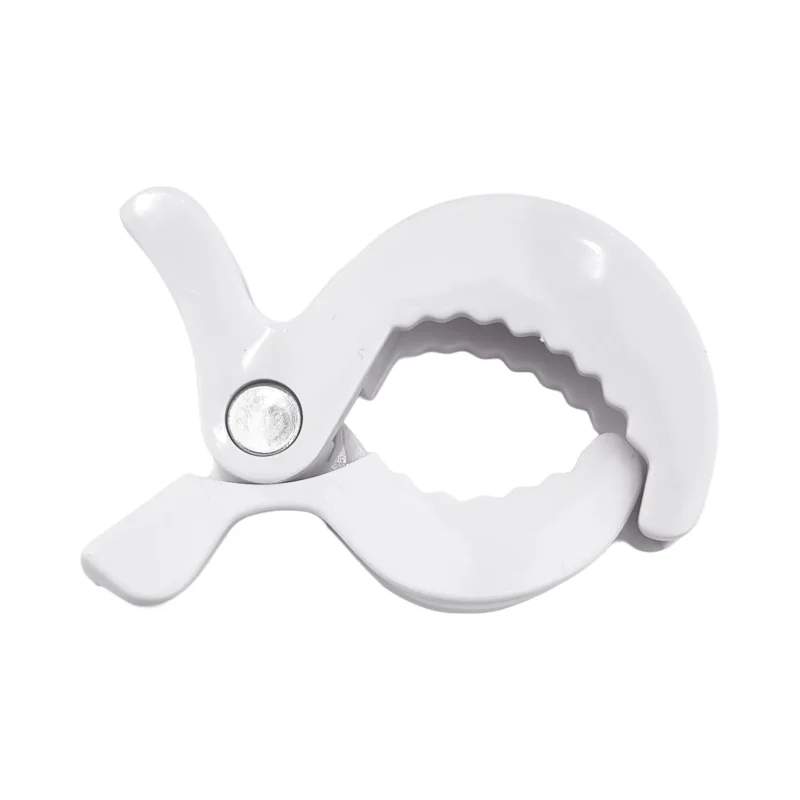 Kinderwagen klem / hydrofiel doek klem - Swaddle clip - Wit