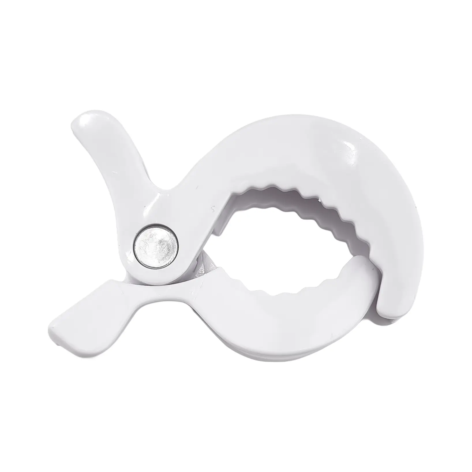 20260613_162448(1) Kinderwagen klem / hydrofiel doek klem - Swaddle clip - Wit - Afbeelding 1