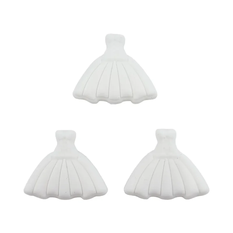 Siliconen kraal - Ballerina Jurk - Wit