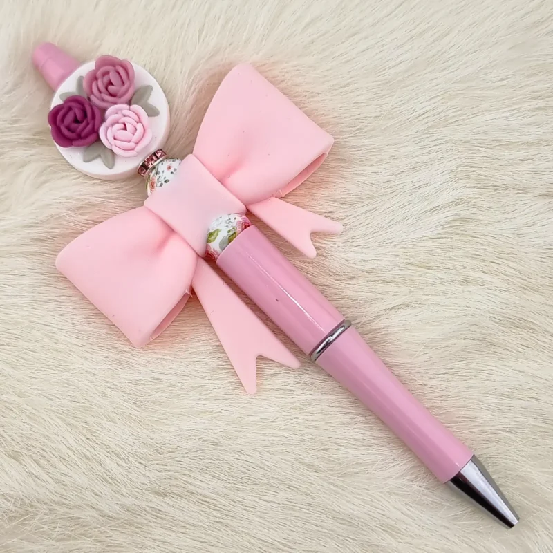 DIY Perles en silicone Stylo &agrave; perles - La Vie en Roses roses